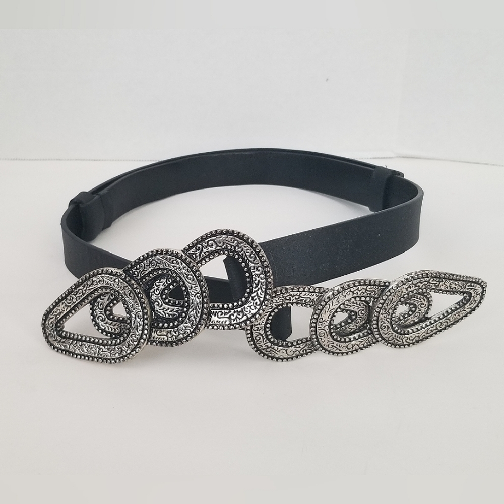 Chico's Black Leather Belt